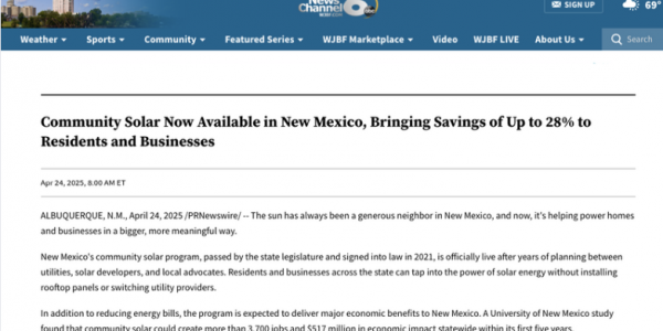 new mexico community solar